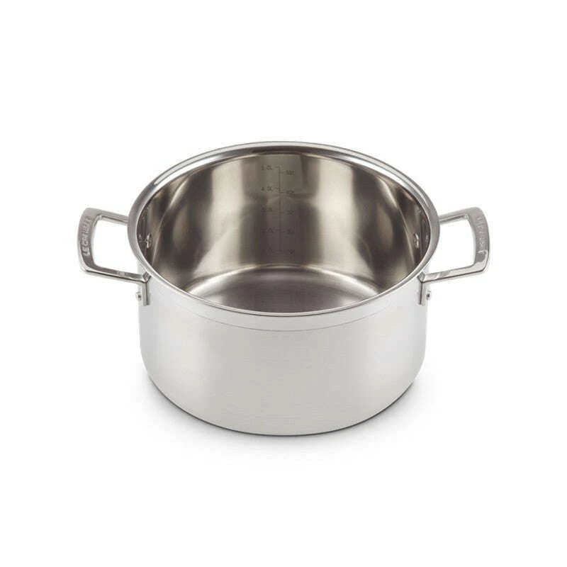 3-ply Stainless Steel Deep Casserole 24cm - Image 2