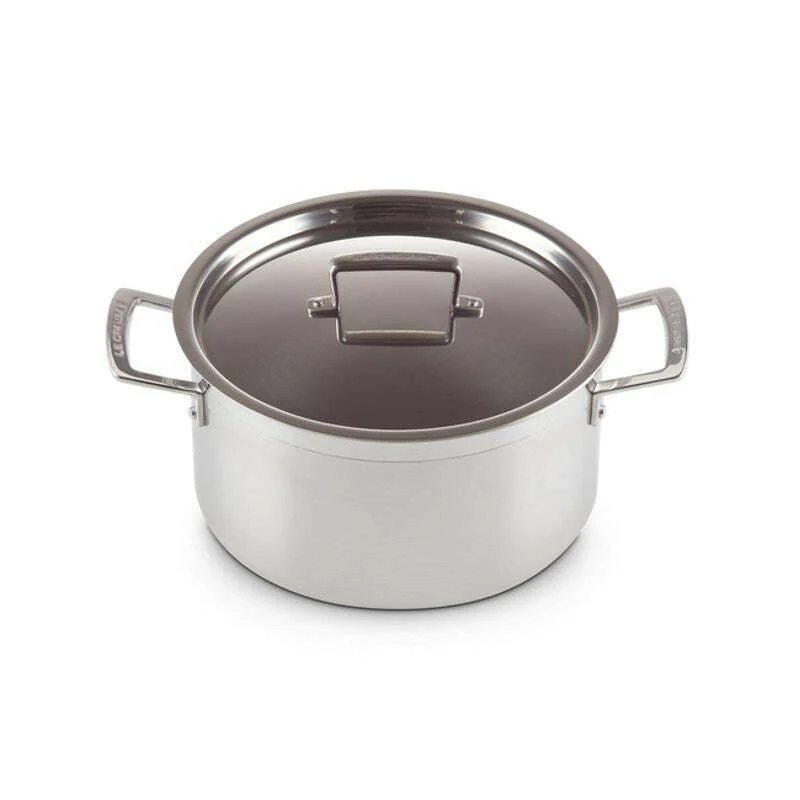 3-ply Stainless Steel Deep Casserole 24cm - Image 3