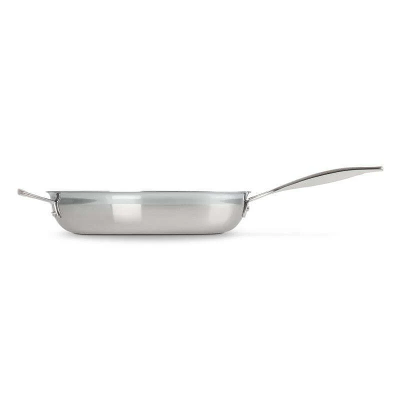 3-ply Stainless Steel Fry Pan with Helper Handle - Image 3