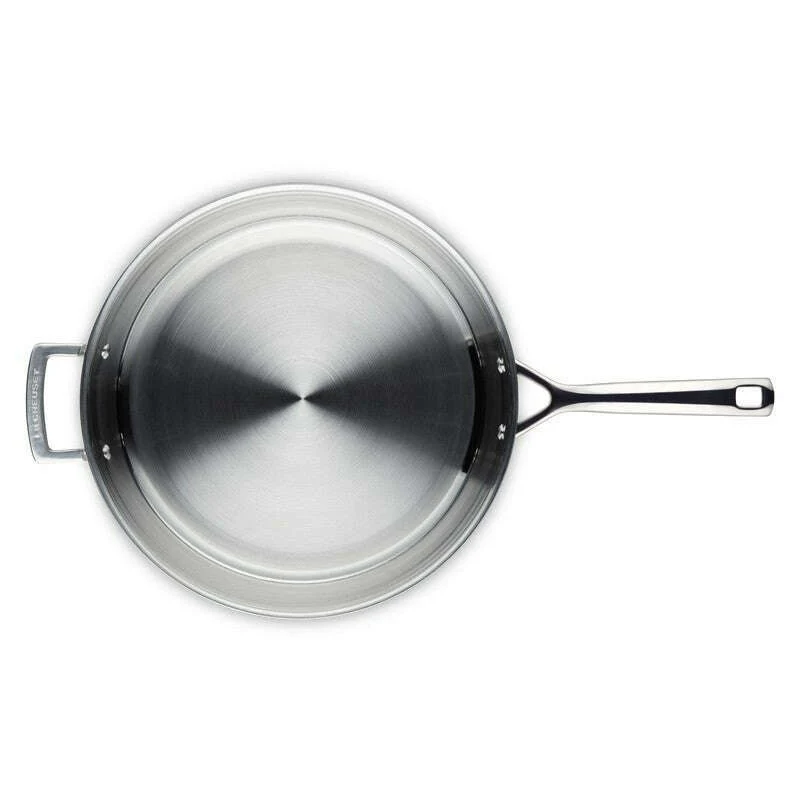 3-ply Stainless Steel Fry Pan with Helper Handle - Image 8