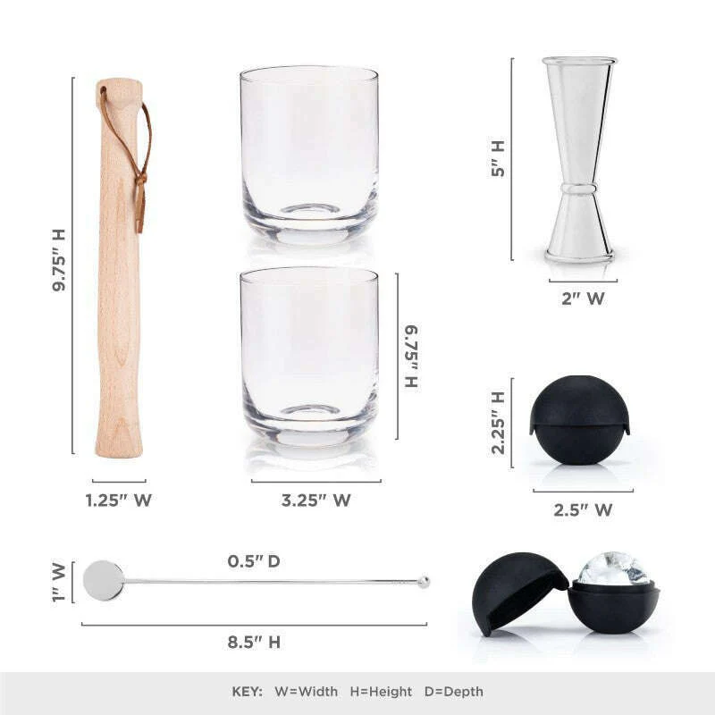 7 Piece Muddled Cocktail Set - Image 4