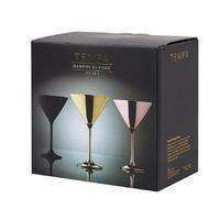 Aurora Gold 2pk Martini Glass - Image 2
