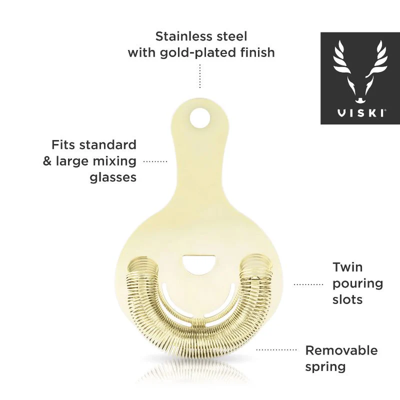 Belmont Gold Hawthorne Strainer - Image 3