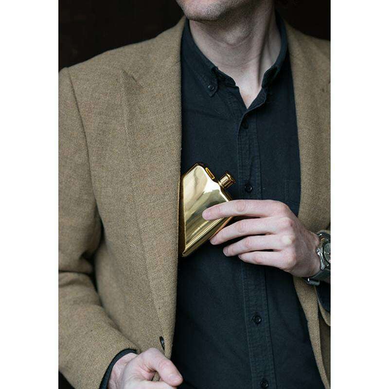 Belmont Gold Plated Flask - Image 3