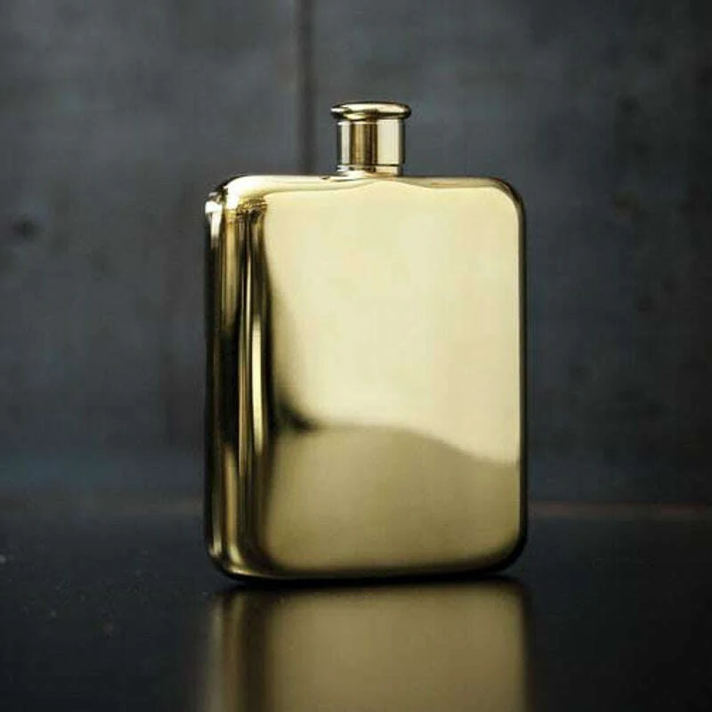 Belmont Gold Plated Flask - Image 4