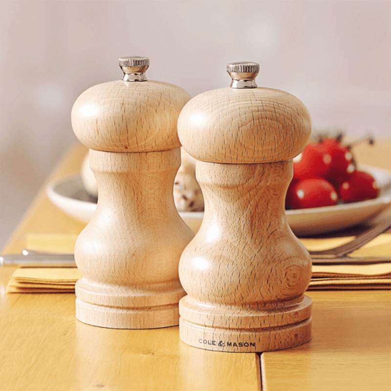 Capstan Salt Mill Beechwood 12cm - Image 2