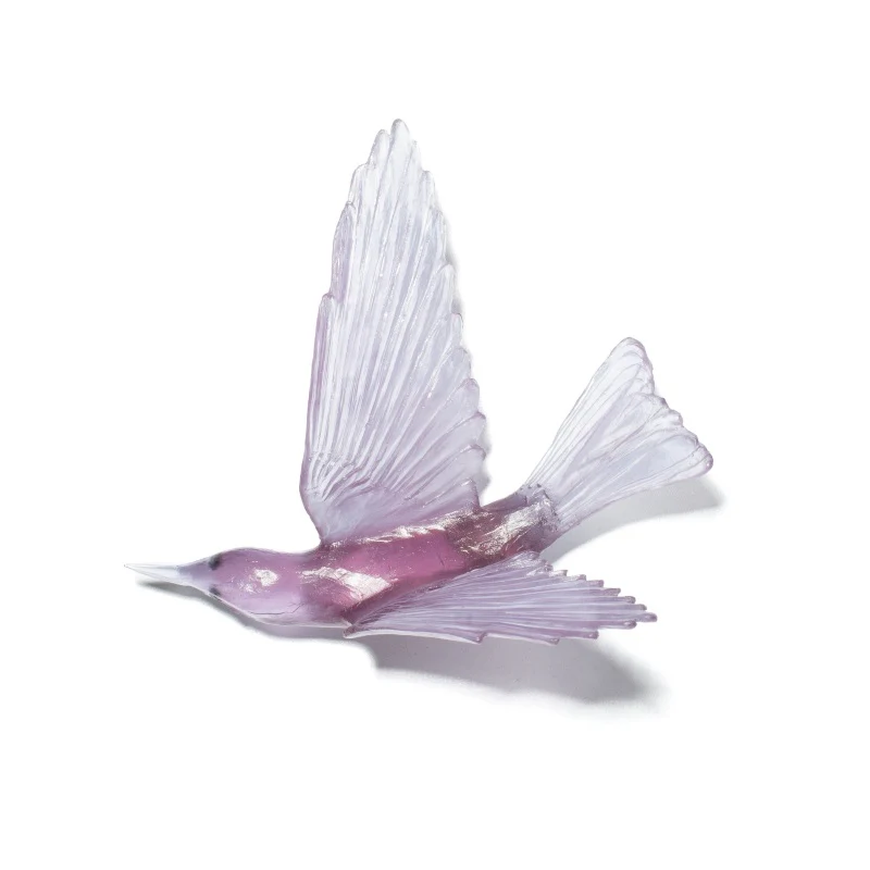 Cast Glass Bird Korimako/Bellbird Wings Back - Image 22