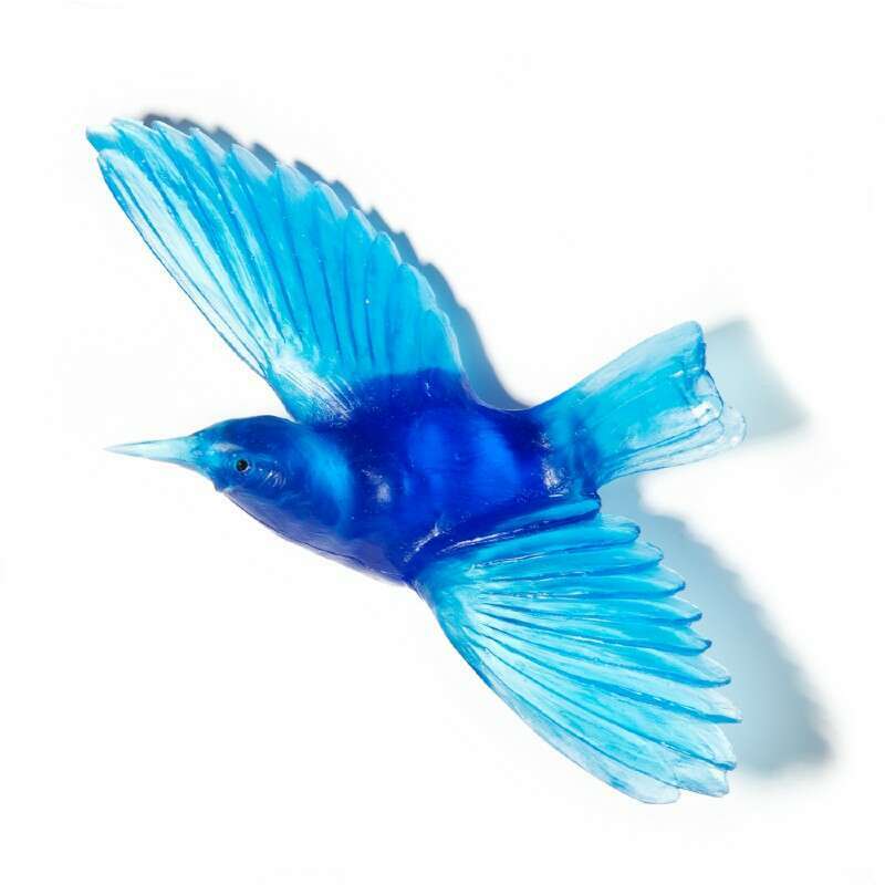 Cast Glass Bird Tīeke/Saddleback - Image 15