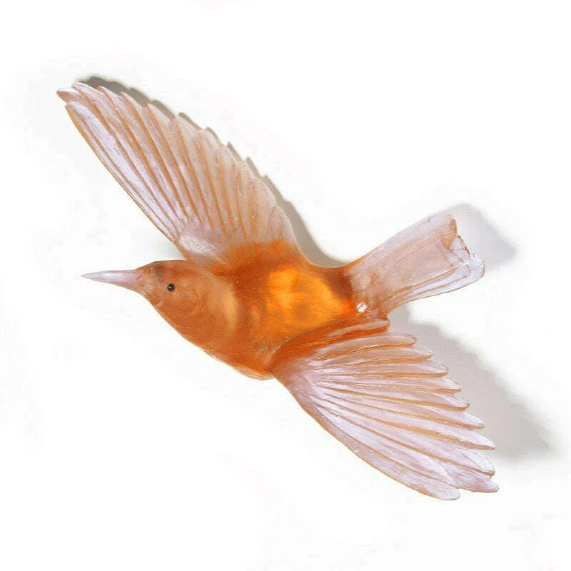 Cast Glass Bird Tīeke/Saddleback - Image 7