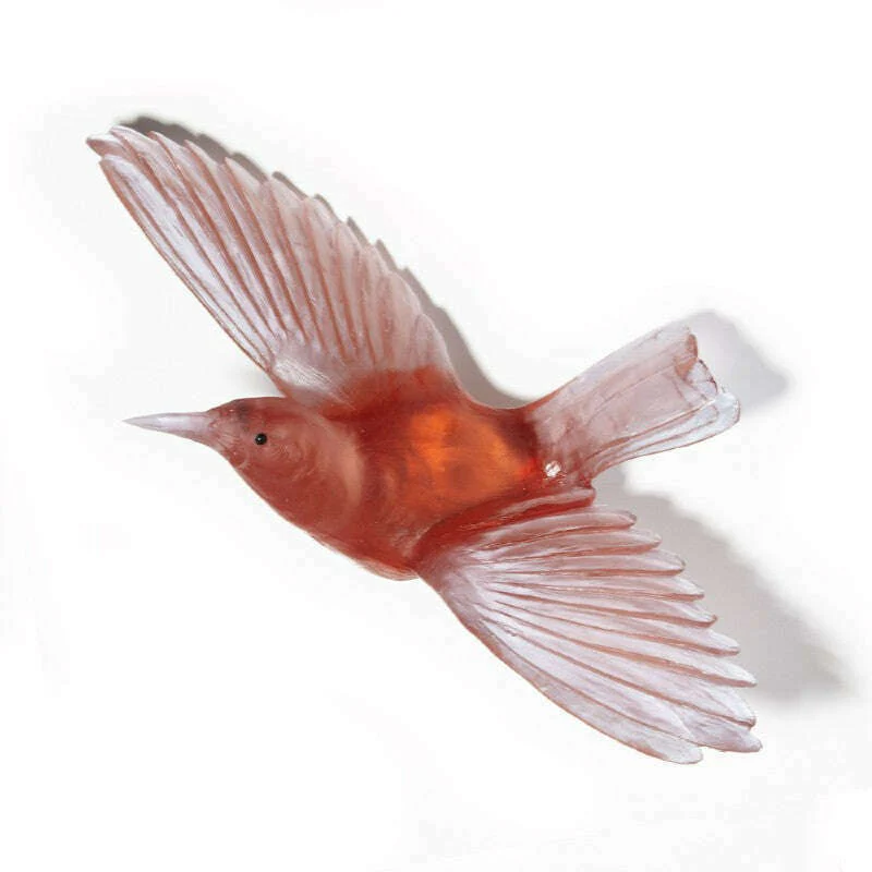 Cast Glass Bird Tīeke/Saddleback - Image 9