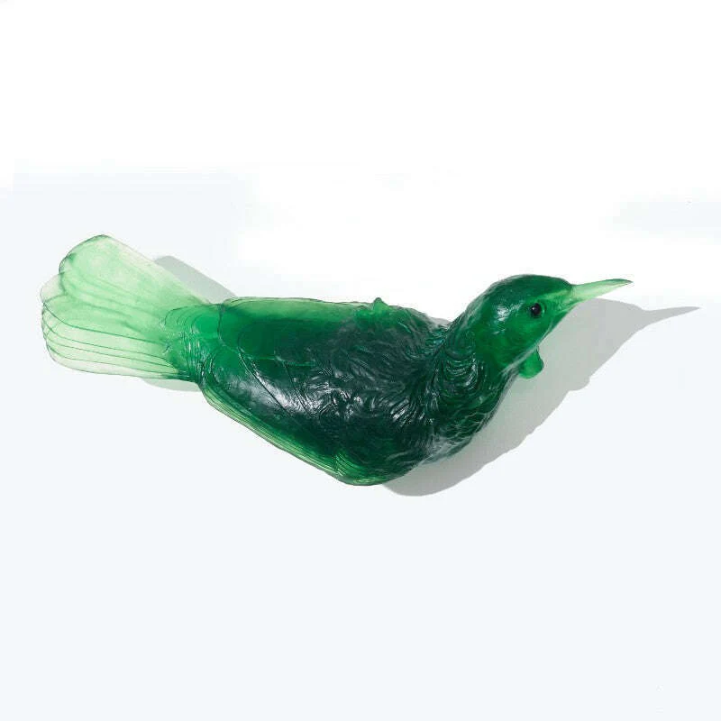 Cast Glass Bird Tūī - Image 3