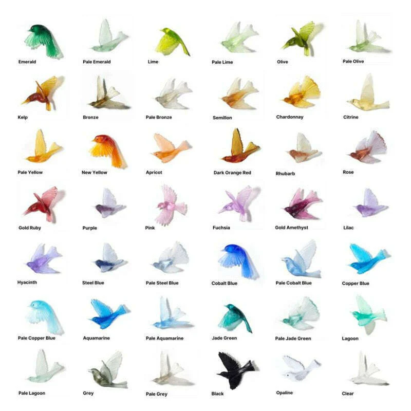 Cast Glass Bird Tūī Left Facing - Image 2