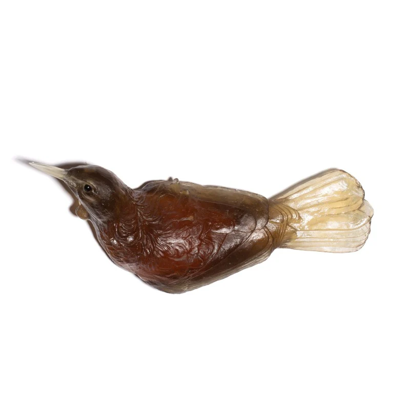 Cast Glass Bird Tūī Left Facing - Image 6
