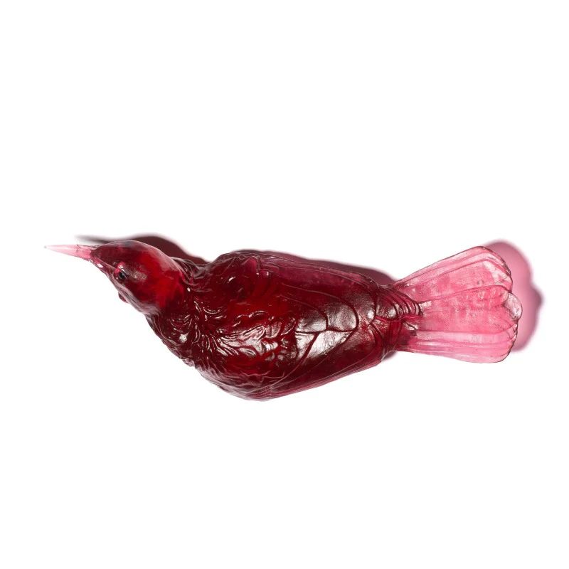 Cast Glass Bird Tūī Left Facing - Image 8