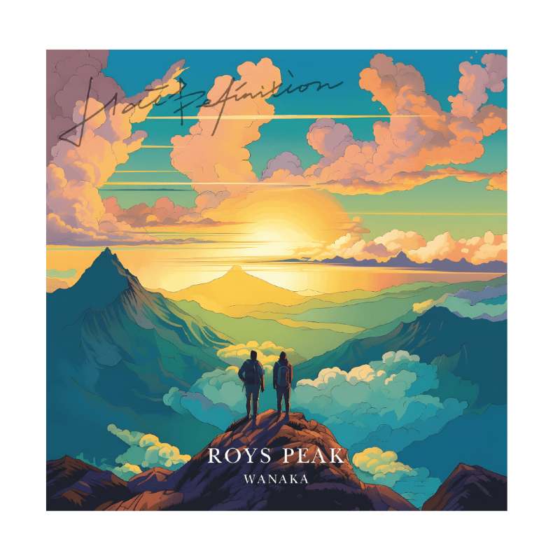Double Sided Print Wanaka Roys Peak - Image 2