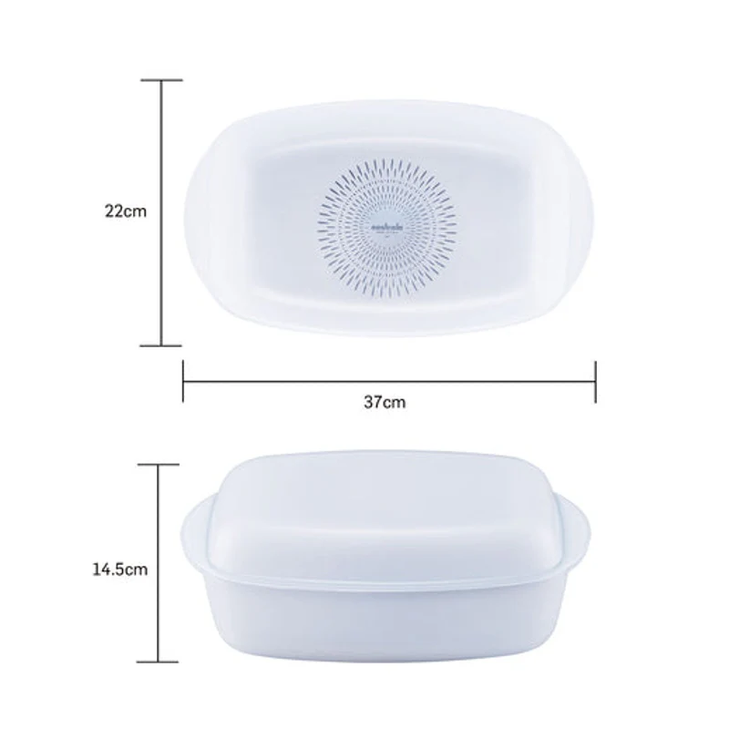 Casserole Oval Glass Ovenware Ceramic Covered Oval - Image 4
