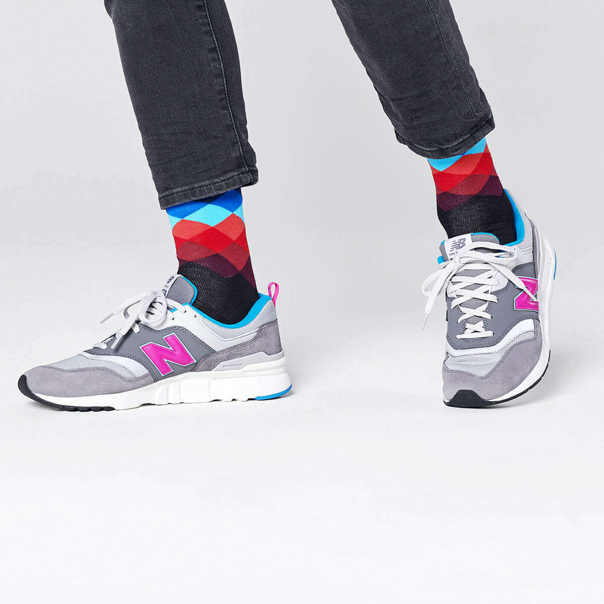 Happy Socks: Faded Diamond Sock (069) - 41-46 - Image 2
