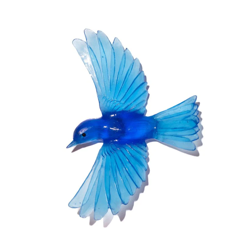 Cast Glass Bird Mōhua/Yellowhead - Image 29