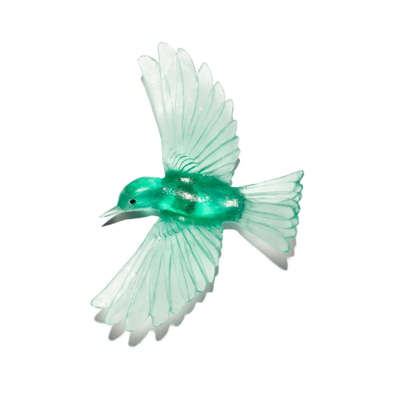 Cast Glass Bird Mōhua/Yellowhead - Image 35