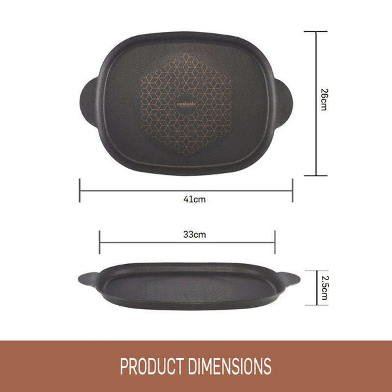 Per Salute Nonstick Induction Hot Plate 33x26cm - Image 3