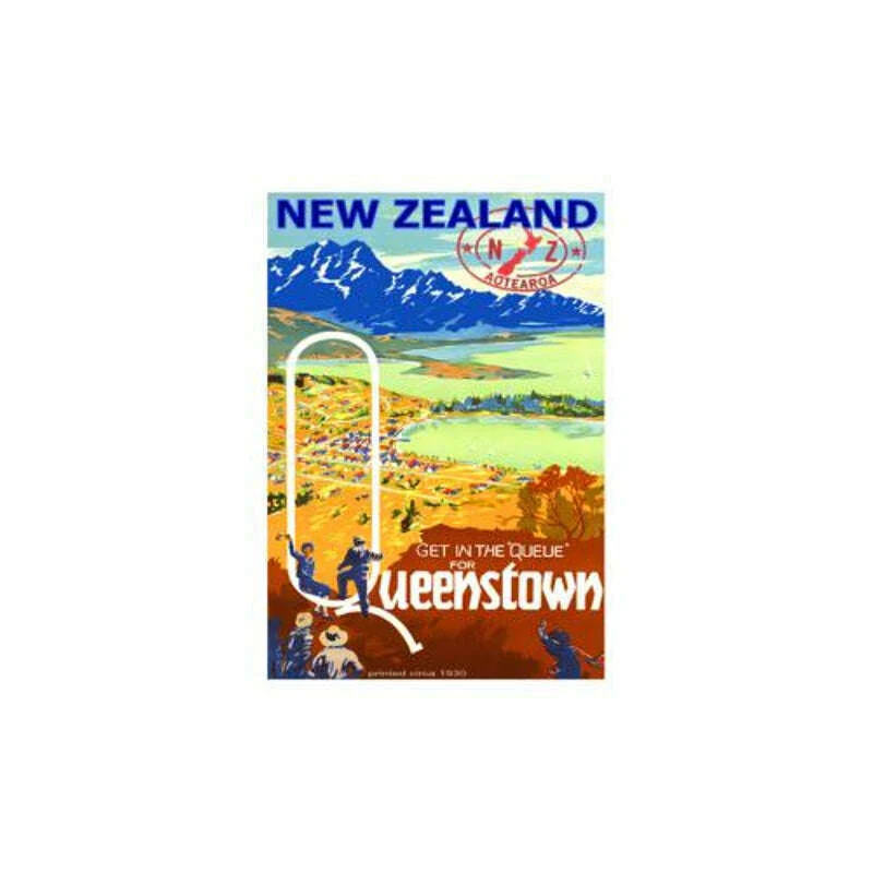 Queenstown Vintage Poster Magnet