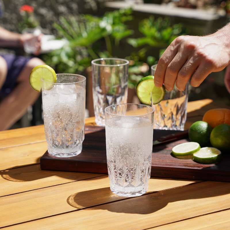 Shatterproof Acrylic Highball Tumbler Set of 4 - Image 3
