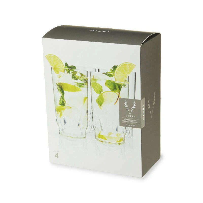 Shatterproof Acrylic Highball Tumbler Set of 4 - Image 4
