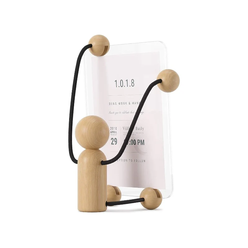 Desk Photo Display Woody Small Black/Natural - Image 4