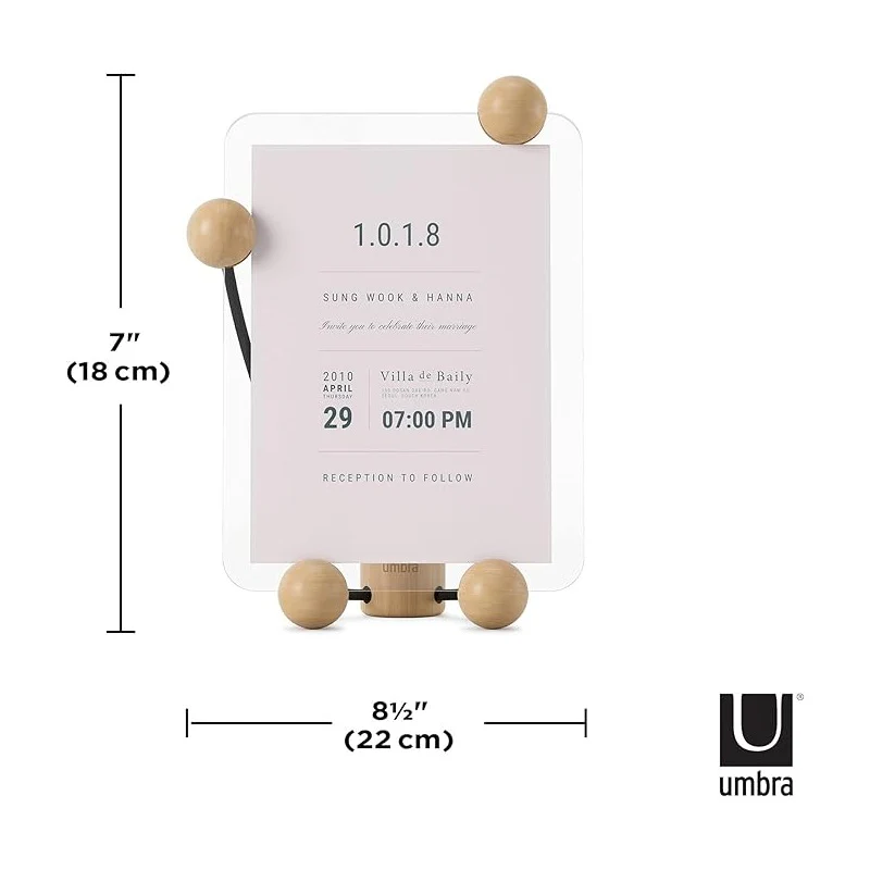 Desk Photo Display Woody Small Black/Natural - Image 5